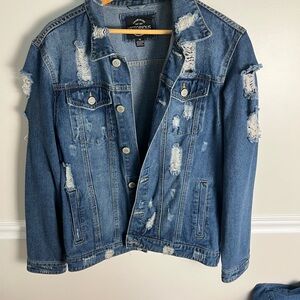 Distressed Denim Jacket